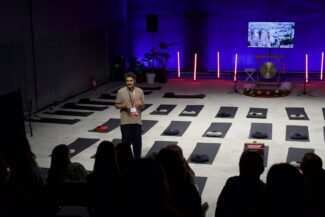 Sound therapist Manolis Zografakis - sound healing workshop at TEDxAthens 2024