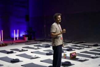 Sound therapist Manolis Zografakis - sound healing workshop at TEDxAthens 2024