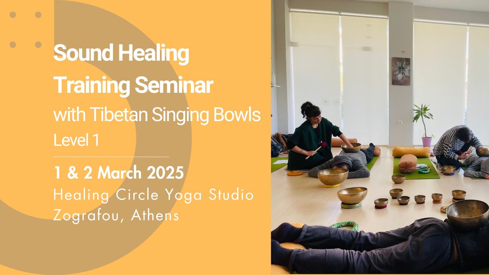 Sound Healing Training Seminar - 1st Level - 1 & 2 March - Athens